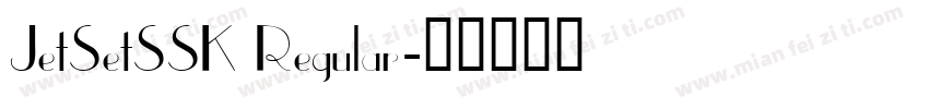 JetSetSSK Regular字体转换